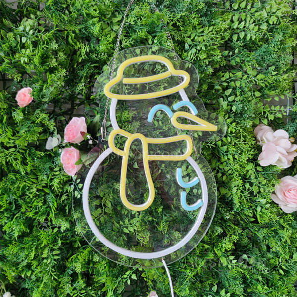 'Little Snowman' Neon Sign