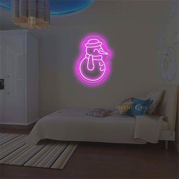 'Little Snowman' Neon Sign