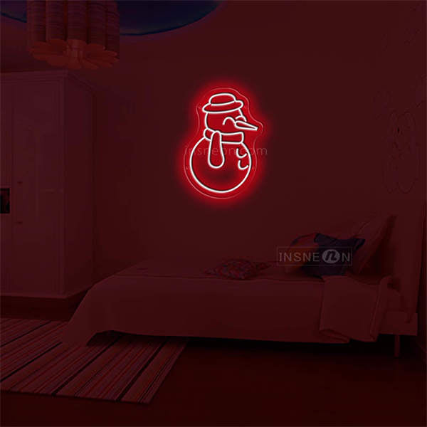 'Little Snowman' Neon Sign