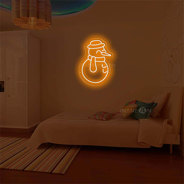 'Little Snowman' Neon Sign