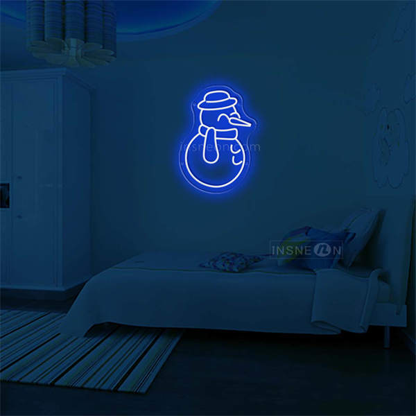 'Little Snowman' Neon Sign