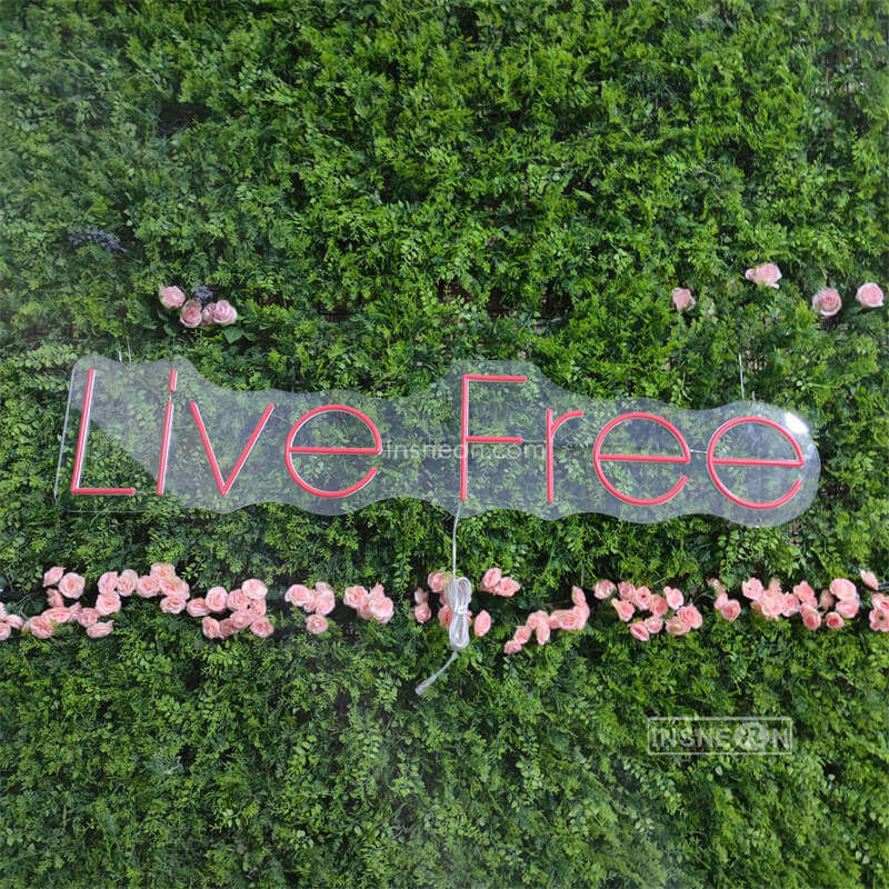 Live Free Led Custom Neon Sign