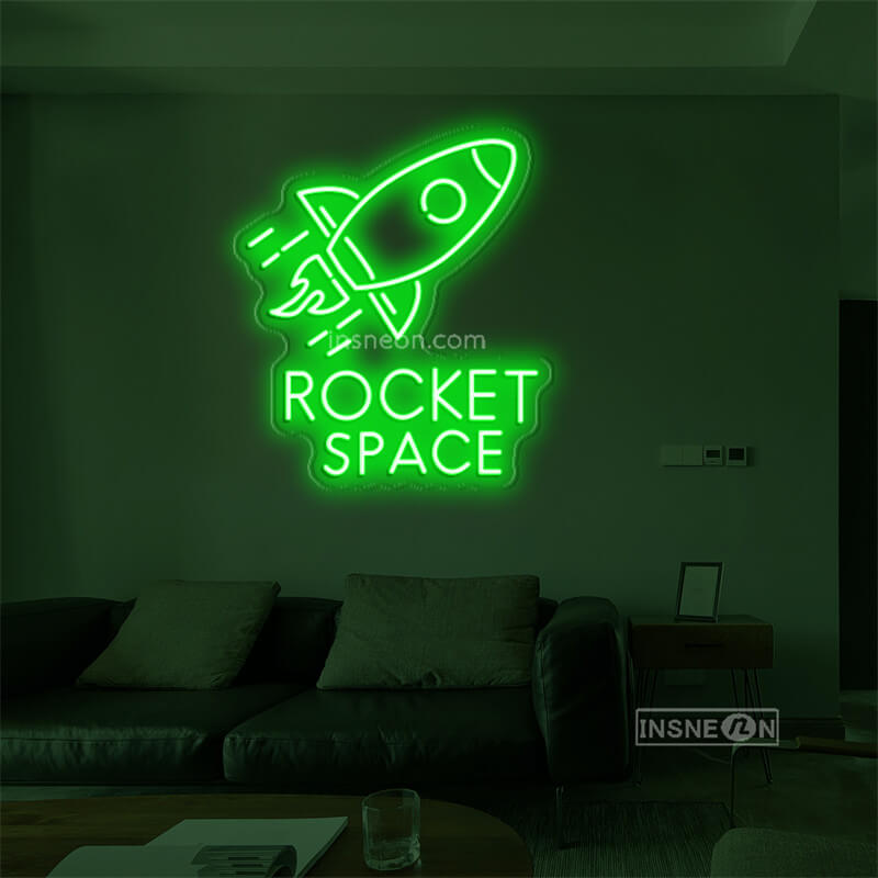 ROCKET SPACE Led Custom Neon Sign