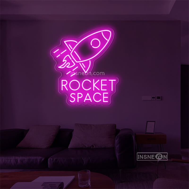 ROCKET SPACE Led Custom Neon Sign