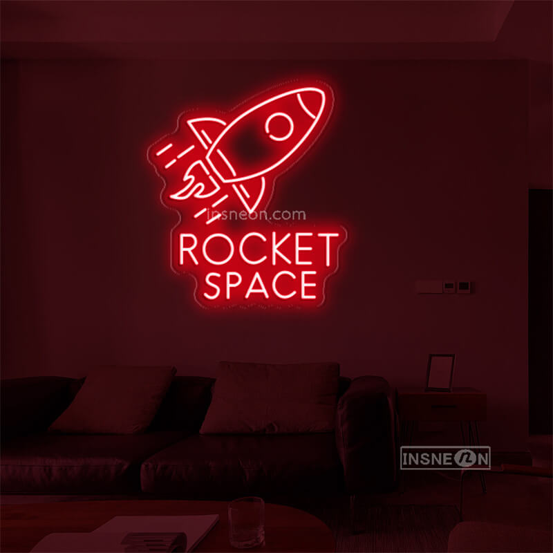 ROCKET SPACE Led Custom Neon Sign