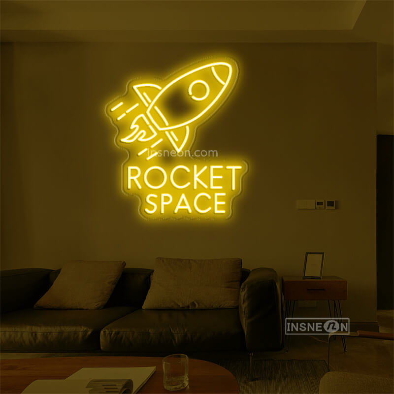 ROCKET SPACE Led Custom Neon Sign