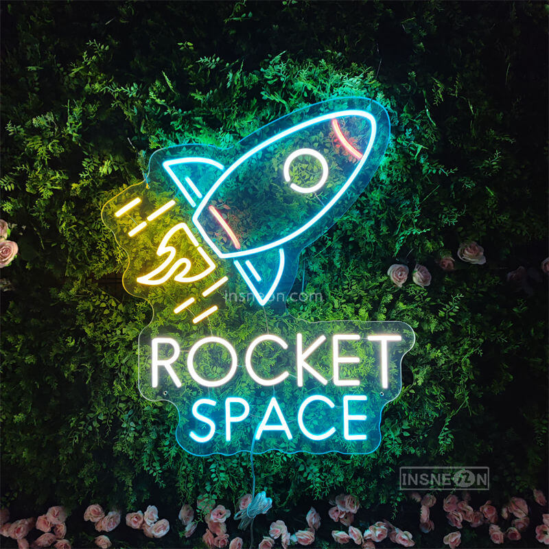 ROCKET SPACE Led Custom Neon Sign