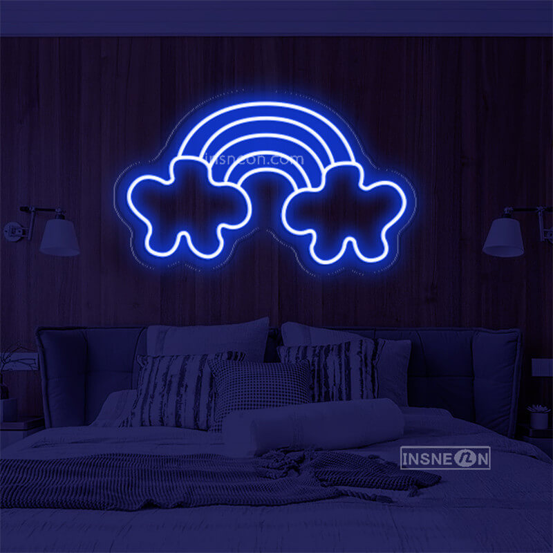 Rainbow Clouds Led Custom Neon Sign