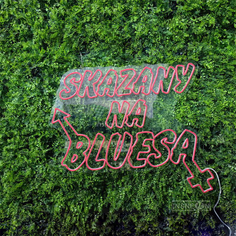 SKAZANY NA BLUESA Led Custom Neon Sign