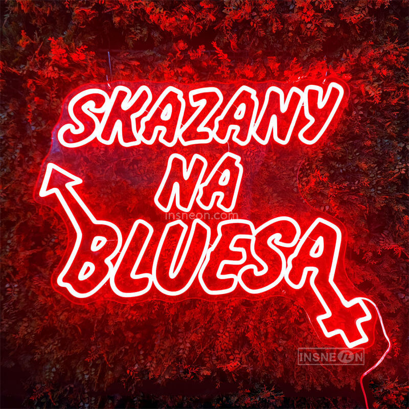 SKAZANY NA BLUESA Led Custom Neon Sign