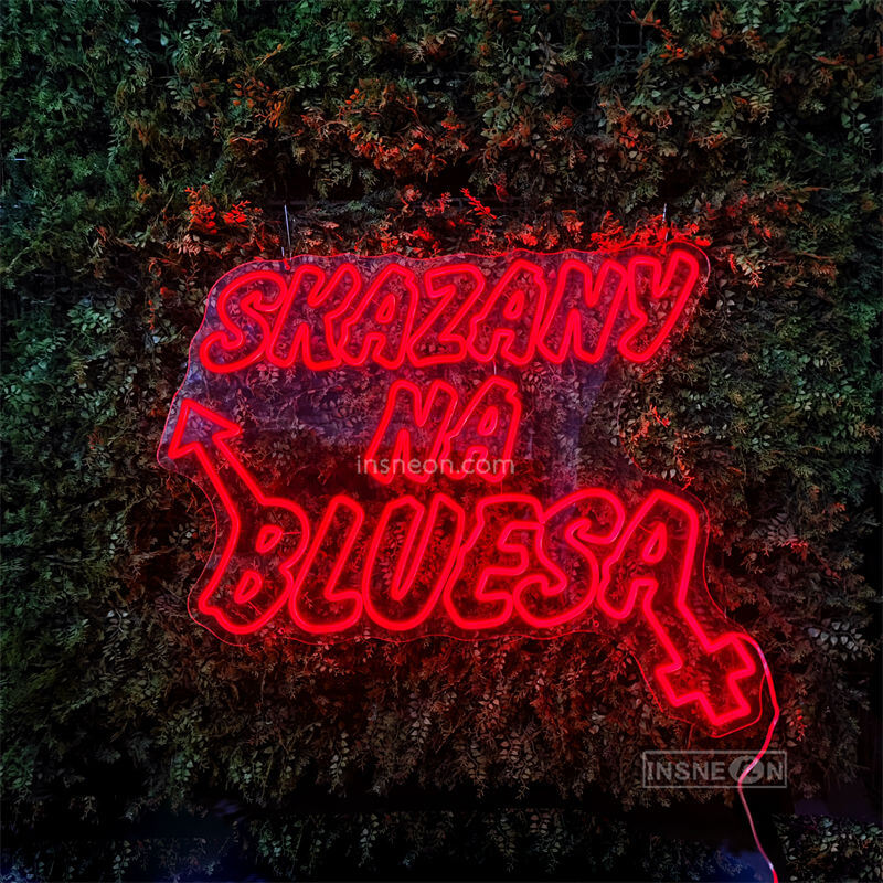 SKAZANY NA BLUESA Led Custom Neon Sign