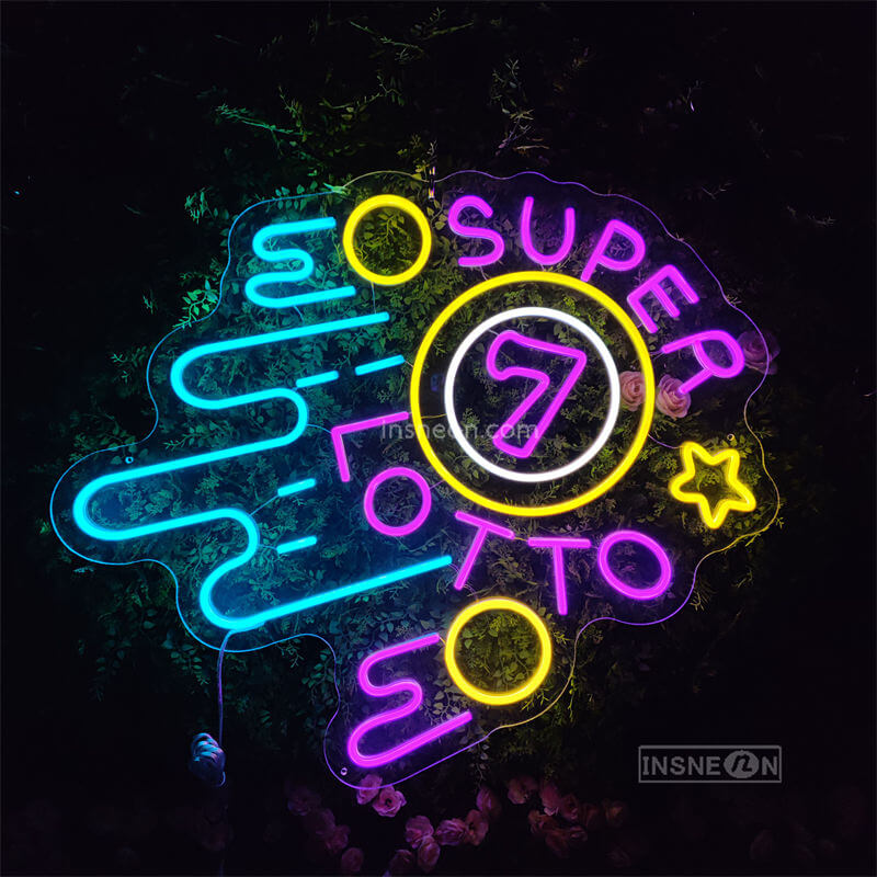 SUPER LOTTO Led Custom Neon Sign