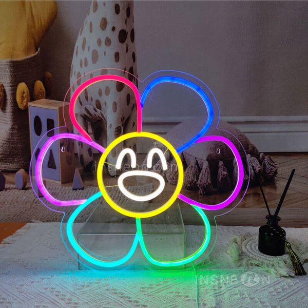 Six-color flower Led Custom Neon Sign