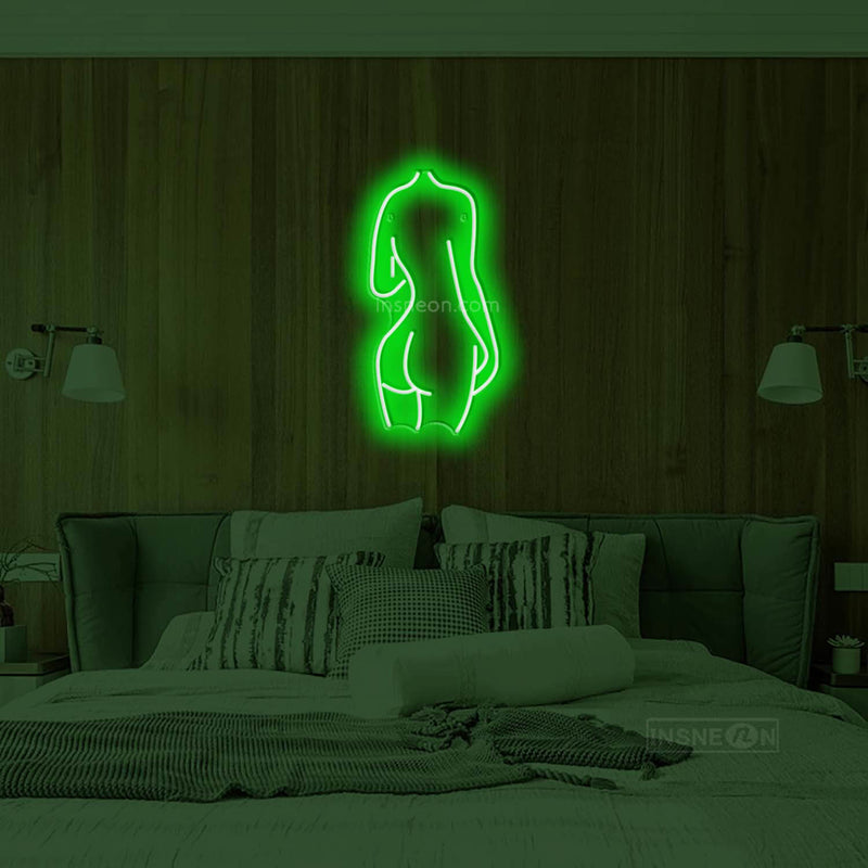 The Lady backside' LED Neon Sign