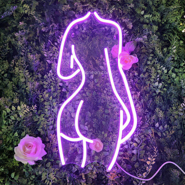 The Lady backside' LED Neon Sign