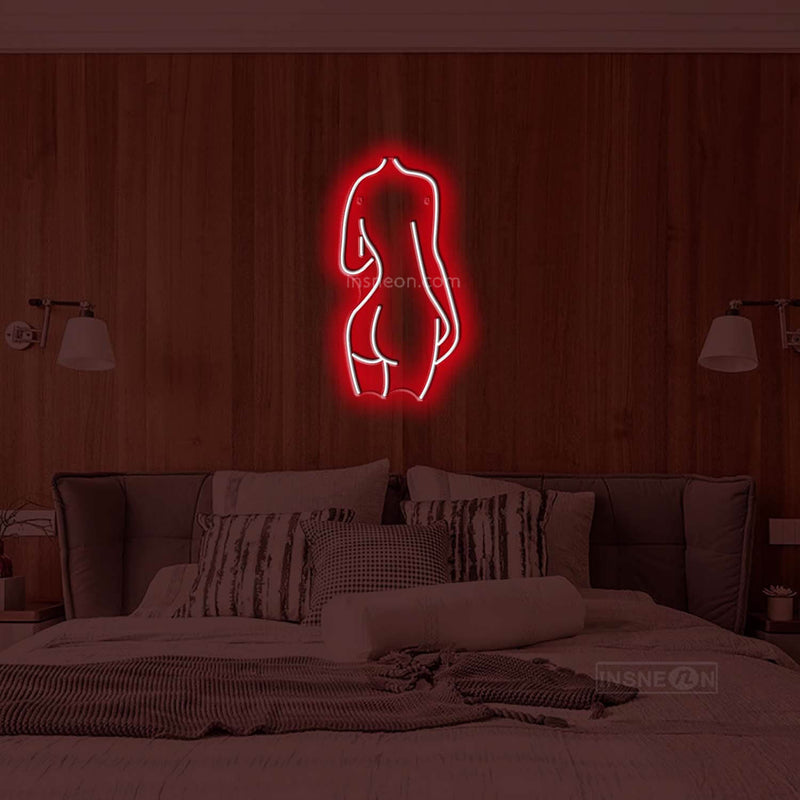 The Lady backside' LED Neon Sign