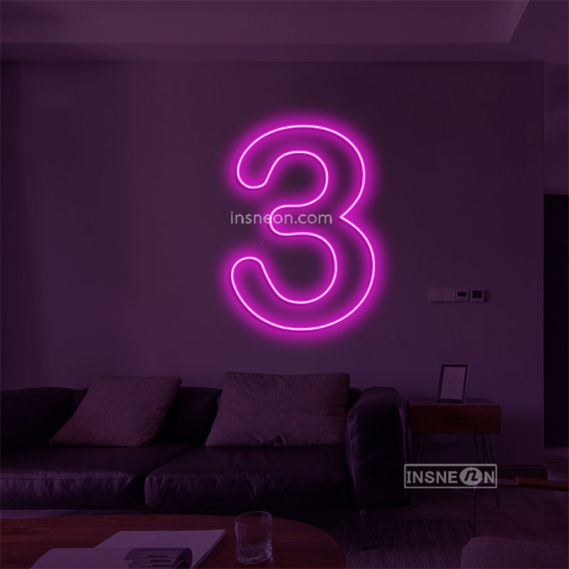 Three Led Custom Neon Sign