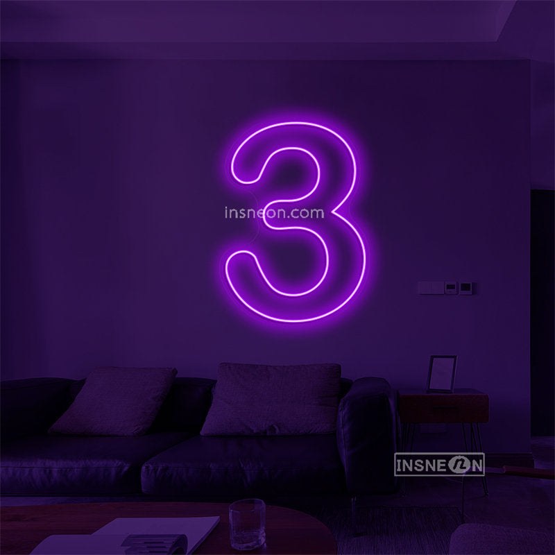 Three Led Custom Neon Sign