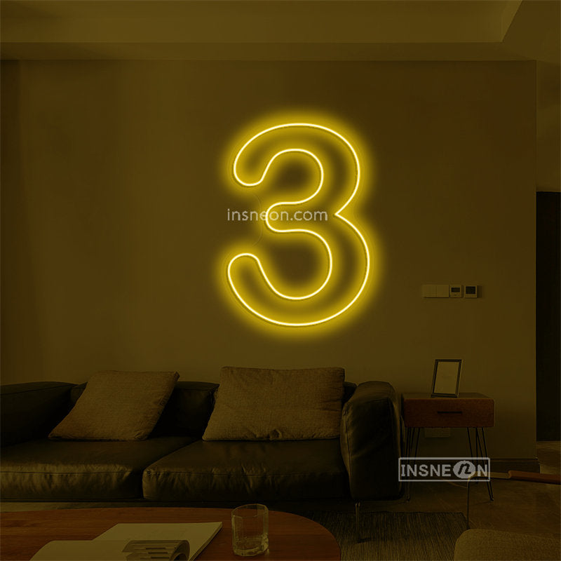 Three Led Custom Neon Sign