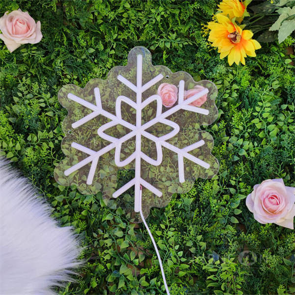 'White Snow' LED Neon Sign