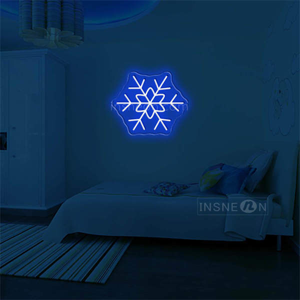 'White Snow' LED Neon Sign