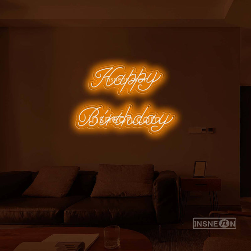 happy birthday Led Custom Neon Sign