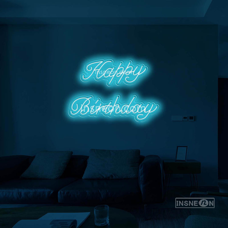 happy birthday Led Custom Neon Sign