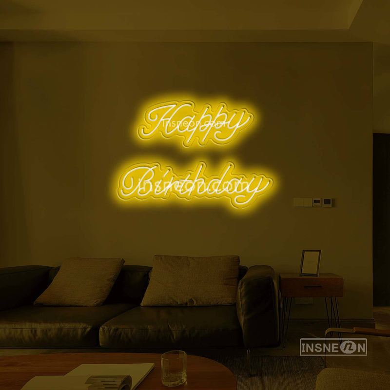 happy birthday Led Custom Neon Sign