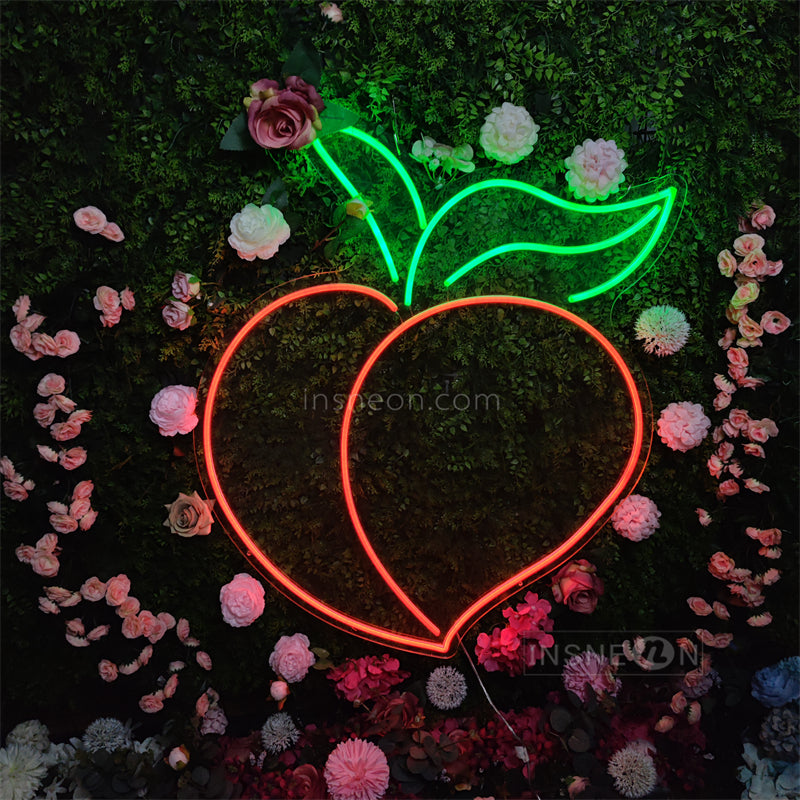 InsNeon Factory Peach Custom Neon Sign