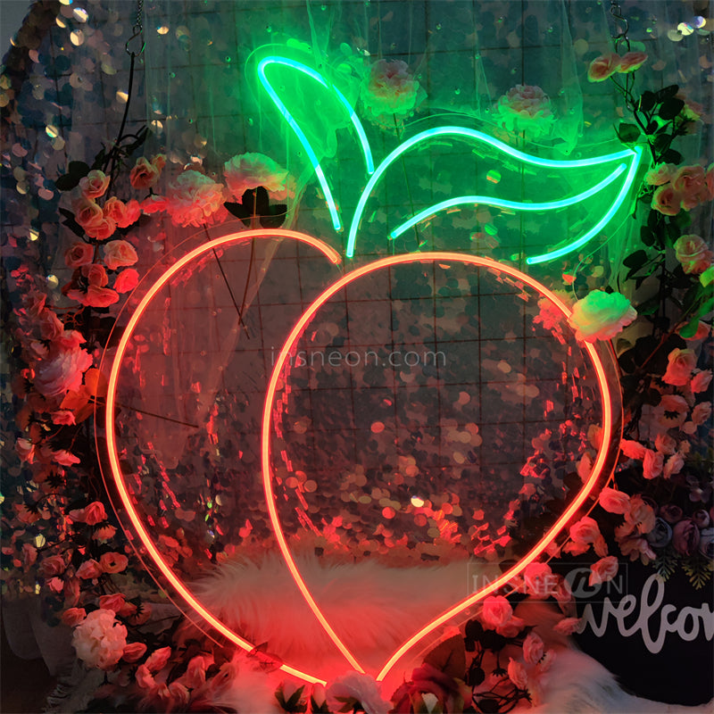 InsNeon Factory Peach Custom Neon Sign