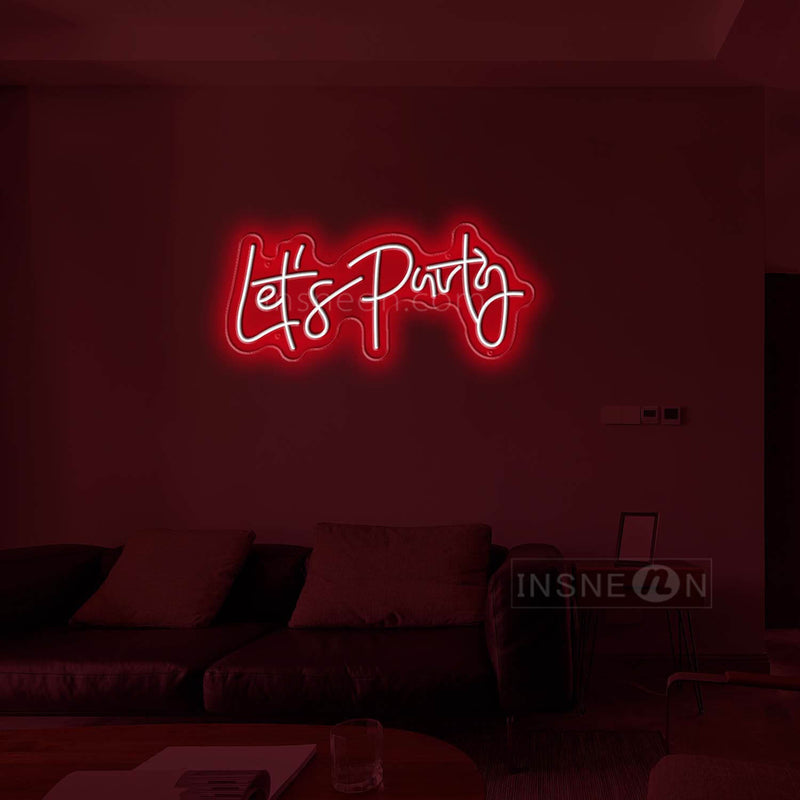 let's party Led Custom Neon Sign