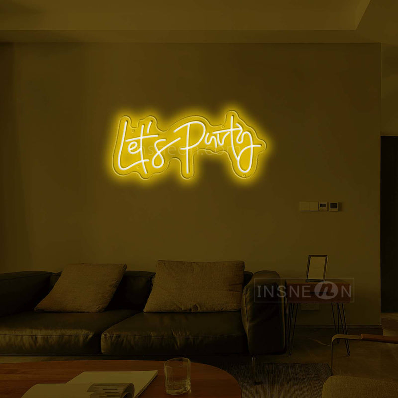 let's party Led Custom Neon Sign