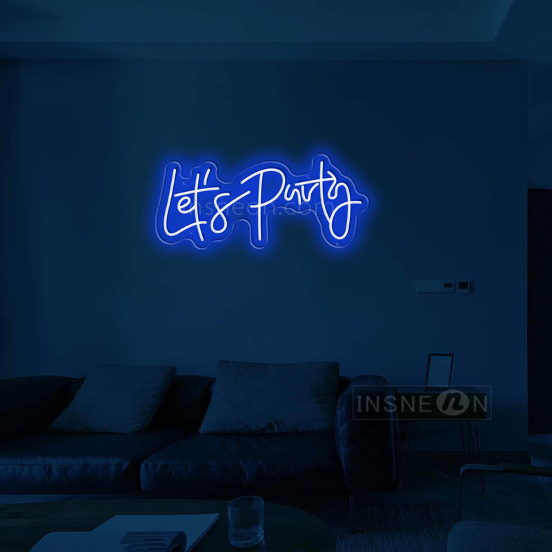 let's party Led Custom Neon Sign