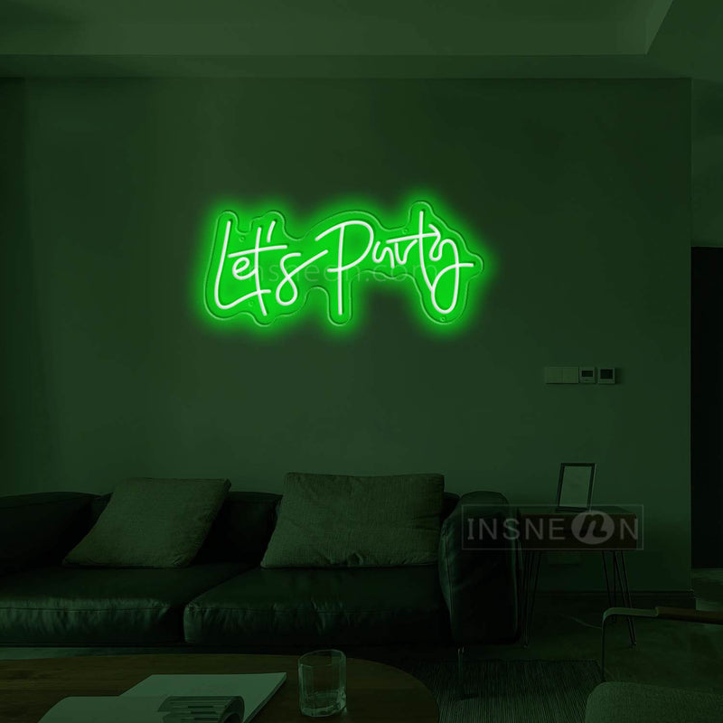 let's party Led Custom Neon Sign