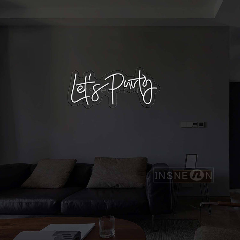 let's party Led Custom Neon Sign