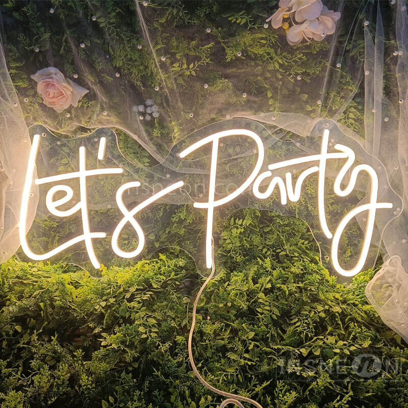 let's party Led Custom Neon Sign