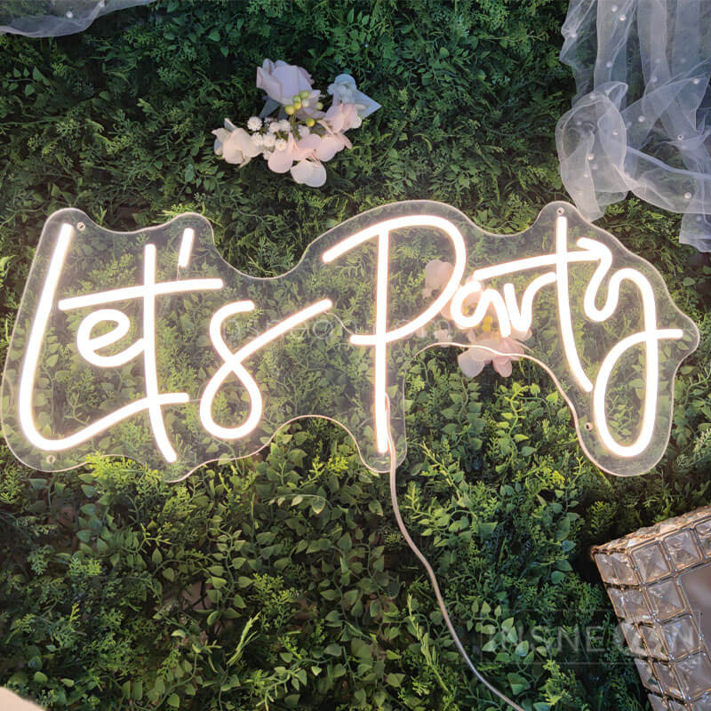 let's party Led Custom Neon Sign