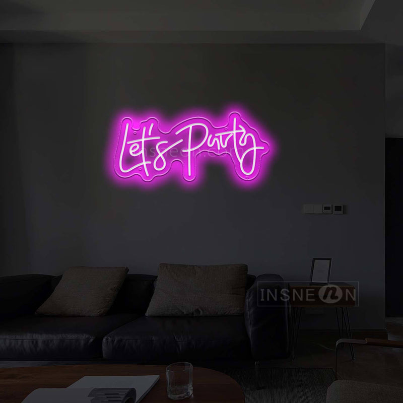 let's party Led Custom Neon Sign