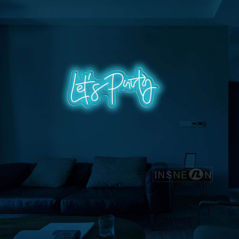 let's party Led Custom Neon Sign