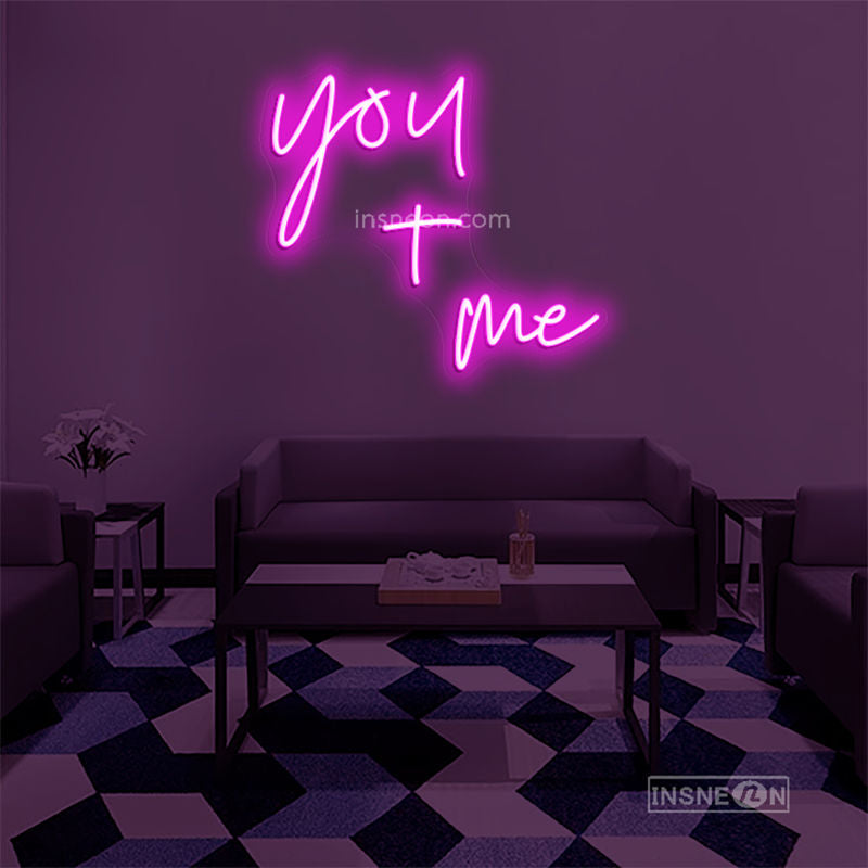 you+me Led Custom Neon Sign