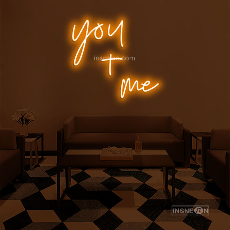 you+me Led Custom Neon Sign